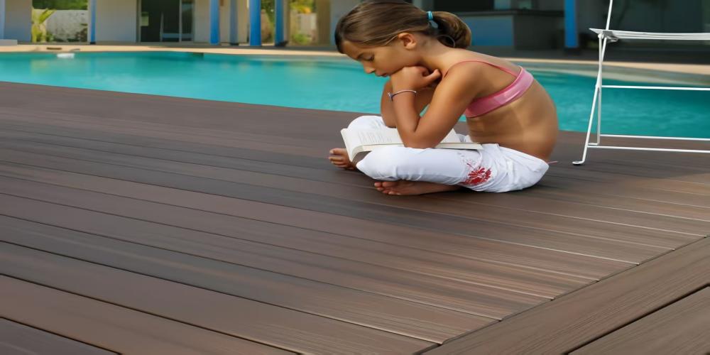 wpc swimming pool decking